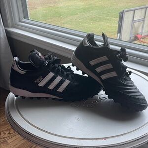Adidas Black and White Mundial Team Shoes